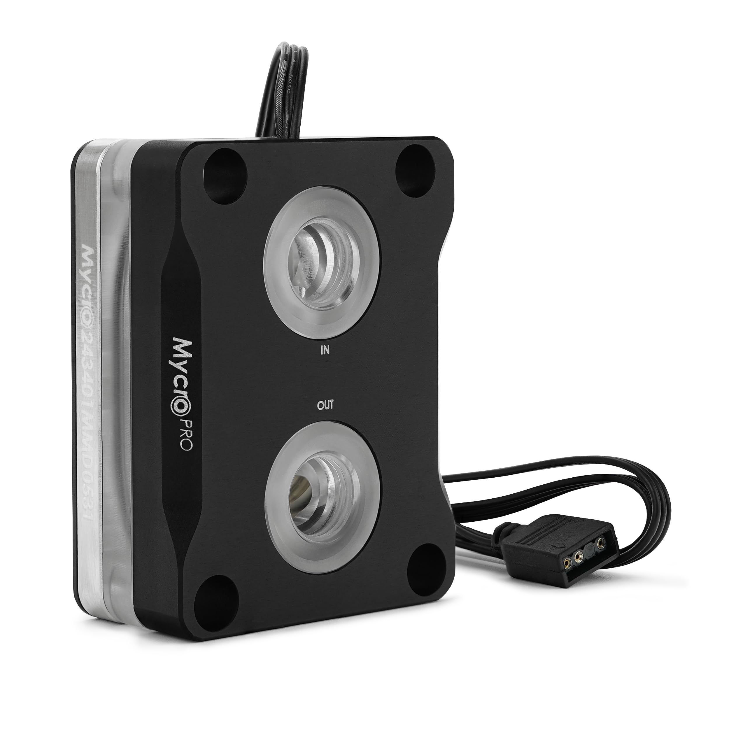 Thermal GrizzlyIntel Mycro Direct-Die Pro RGB V1 Water Cooler – Nickel-Plated Copper Base, Optimized for Intel LGA1700 Platform, Enhanced Cooling Fins, Low Flow Resistance, RGB Lighting