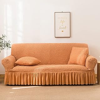 amazon com loveseat slipcovers orange loveseat slipcovers slipcovers home kitchen