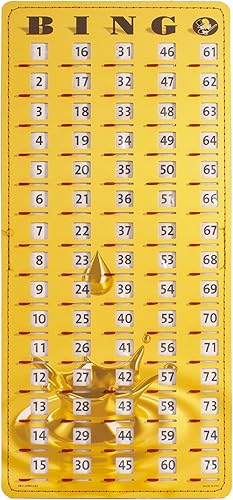 MR CHIPS Jamproof Master Board - Obturador deslizante de tarjetas de bingo - Deluxe, bordes cosidos, estilo Gold Rush - 14.75 pulgadas de alto x