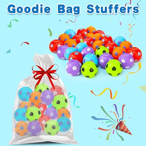 Miniatura 4 de 32PCS Fidget Spinner Soccer Balls Sports Birthday Party Favors Bulk for Kids 4-8 8-12 Christmas Goodie Treat Bag Stuffers Classroom Treasure Toys