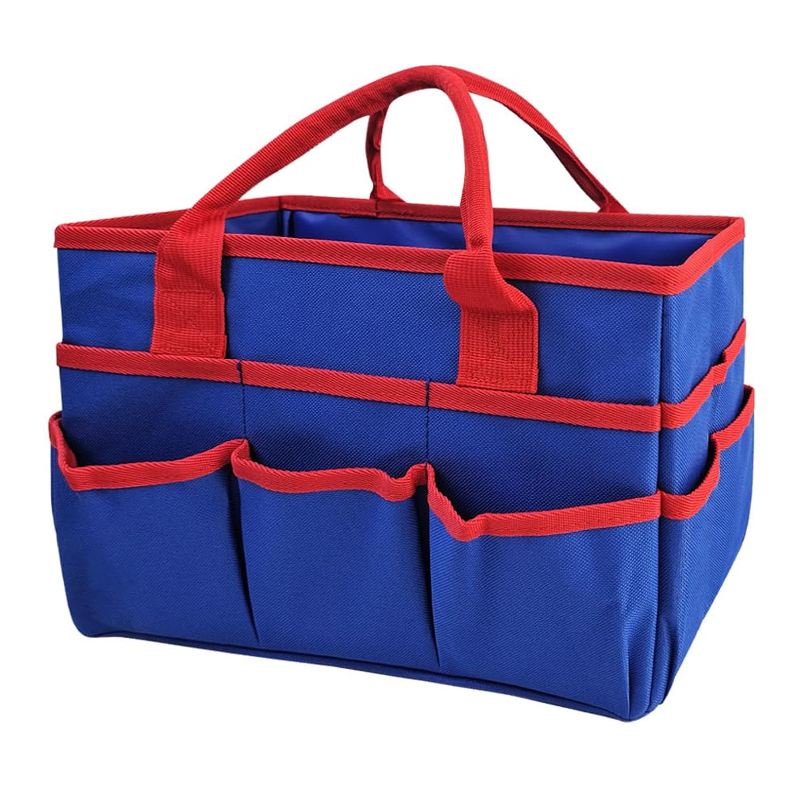 Flexible Garden Equipment Bag for Teachers 5 Compartments Capacious Interior Strong Pulls Permanent Polyster Pliable Storage Planner Gardening Equipment Polyster