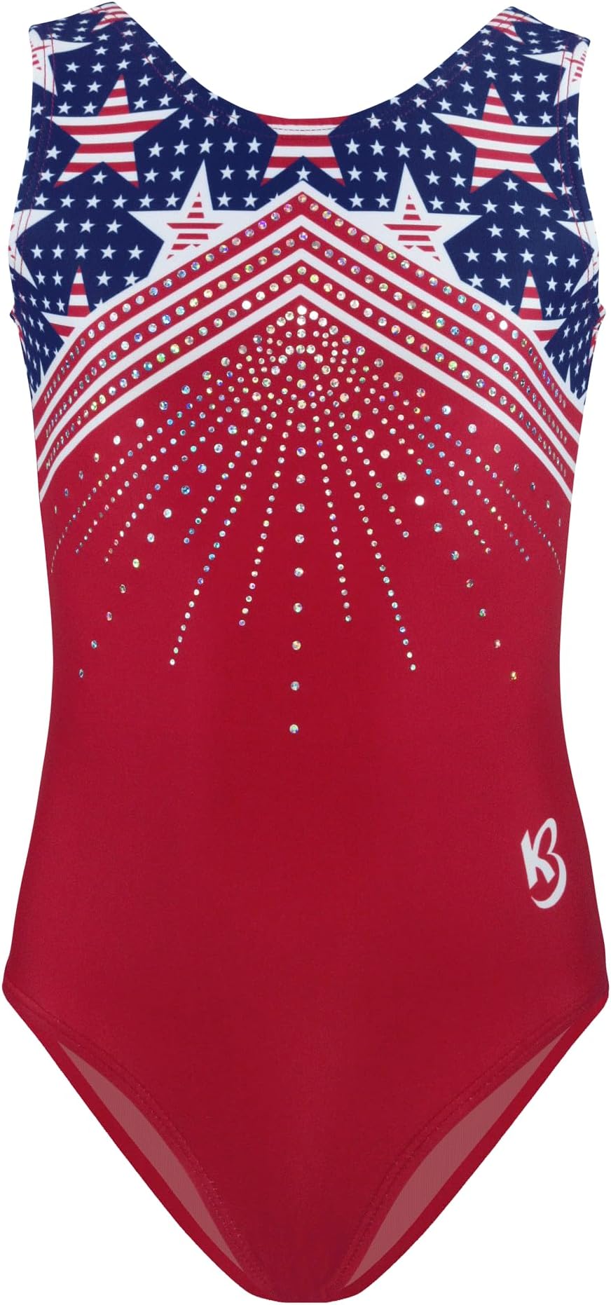 k-Bee LeotardsStars and Stripes Red Girl's Gymnastics Leotard