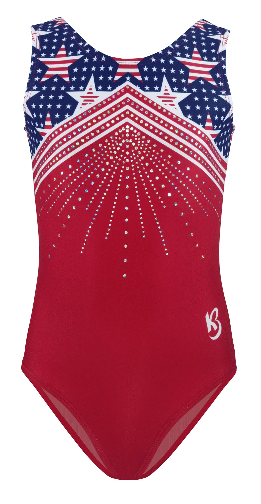 k-Bee LeotardsStars and Stripes Red Girl's Gymnastics Leotard