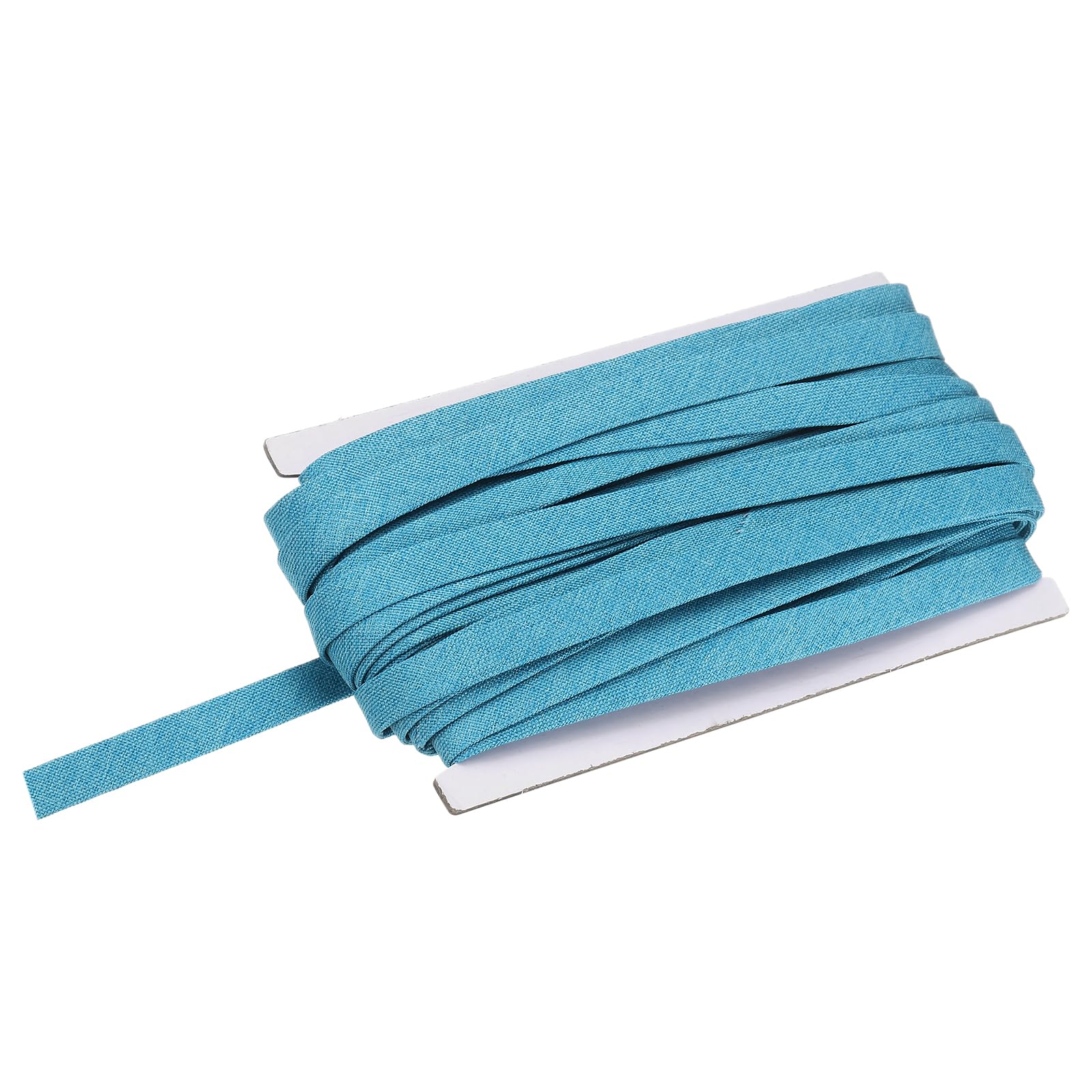 sourcing map Double Fold Bias Binding Tape 1/2" x 15 Yards Lake Blue — image 1