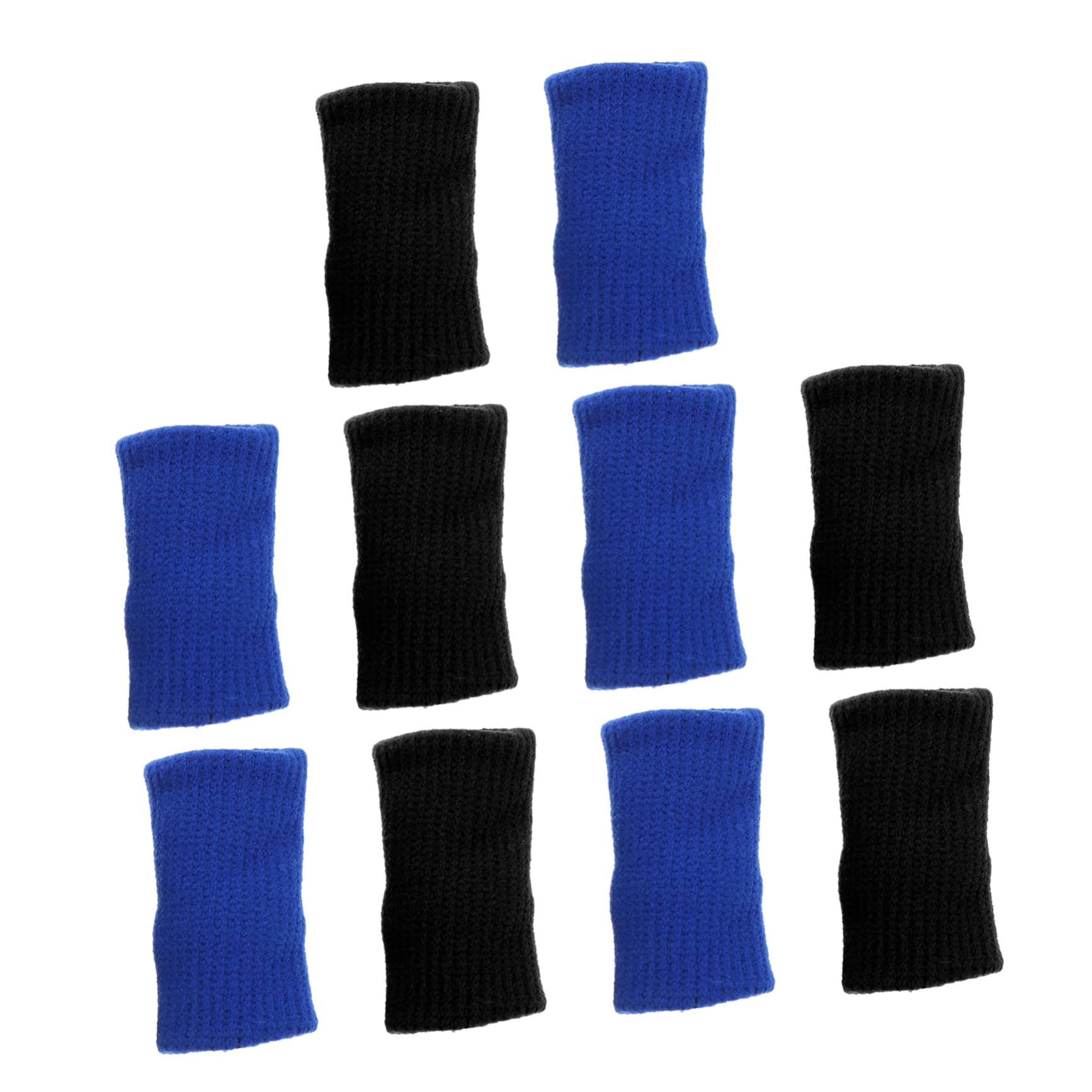 GOOHOCHY 10Pcs Breathable Nylon Flexible Elastic Sports Guards for Protection During Activities Black Blue