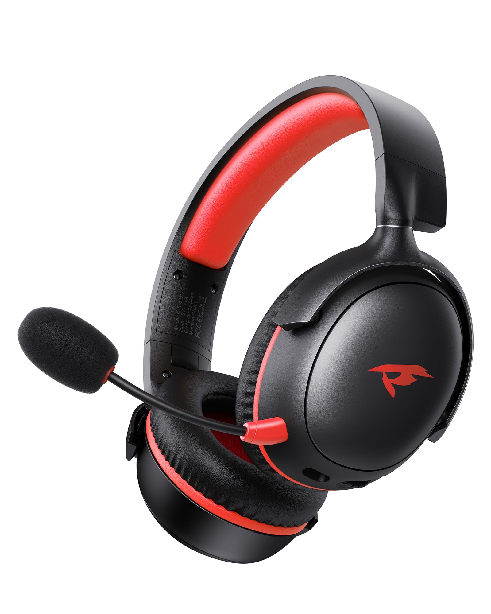 Wireless Gaming Headset, 2.4GHz USB Gaming Headphones with Bluetooth 5.4, 53MM 3D Stereo Sound, 65H Battery, ENC Noise Canceling Mic, Wireless Headset for PS5, PC, PS4, Mac