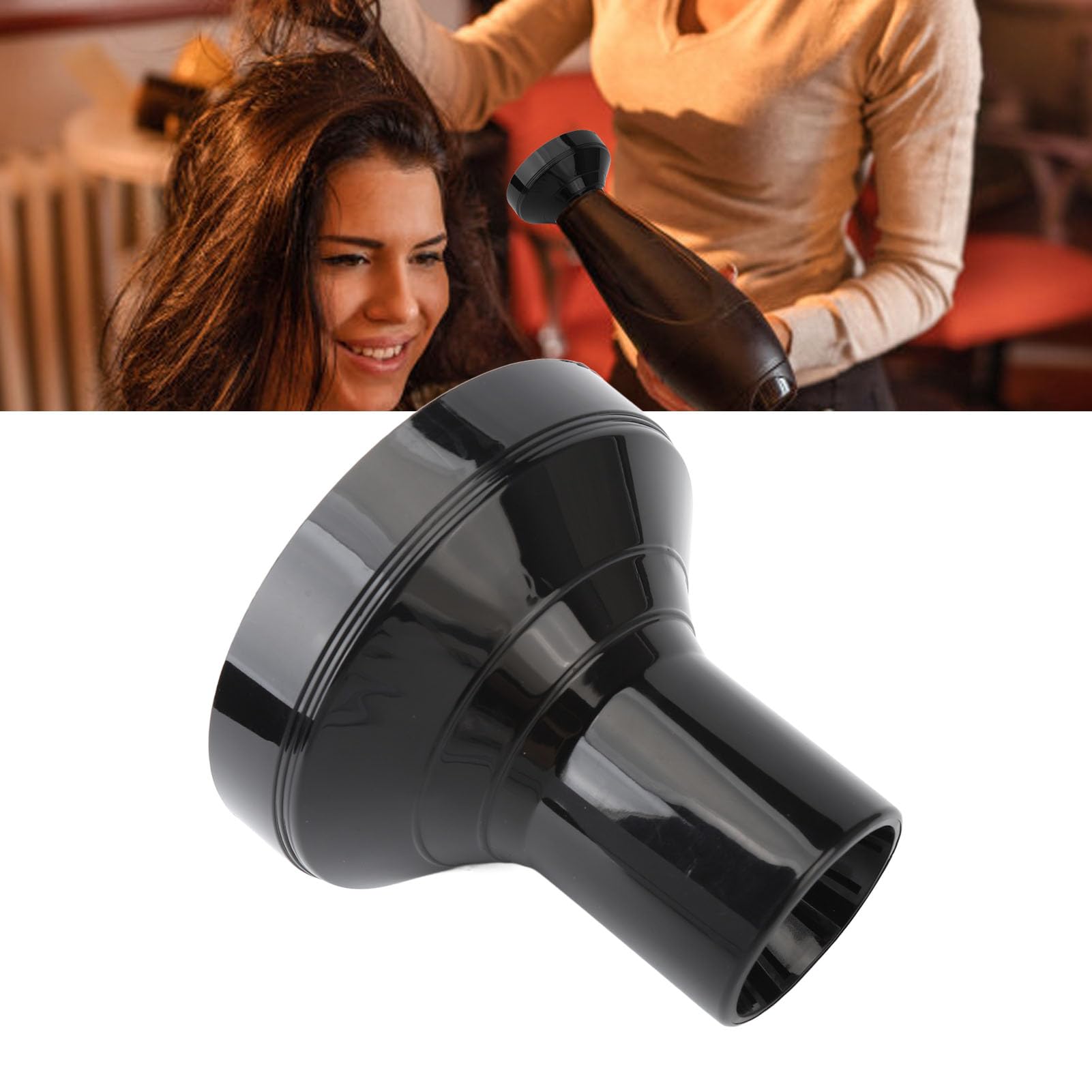 Hair Diffuser Universal Hair Diffuser Attachment Hair Dryer Diffuser for Fine Thick Curly and Frizzy Hair Professional Salon Tool Suitable for 1.4-inch to 2.6-inch Blow Dryer