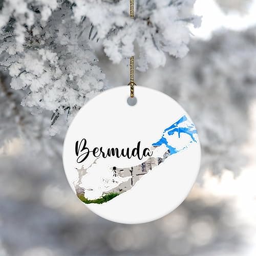 Miniatura 7 de Bermudas - Adornos de Navidad para viajes, diseño arquitectónico histórico, adorno para árbol de Navidad, decoración interior del hogar, granja,