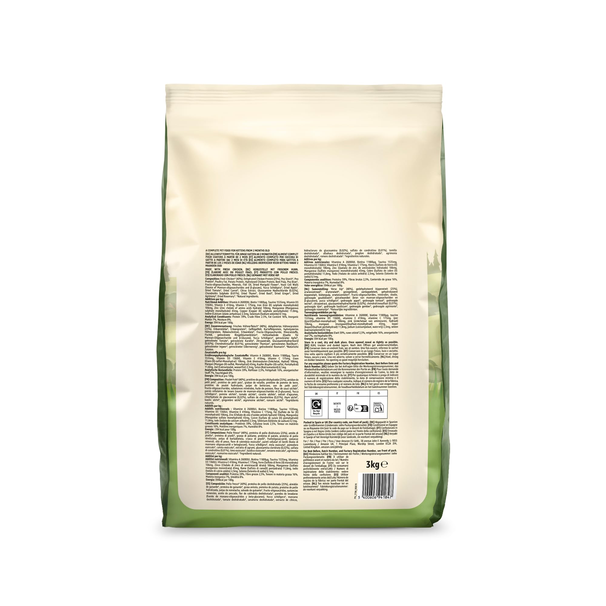 Image secondaire de Aliment Sec pour Chatons Sans Céréales au Poulet - 3kg