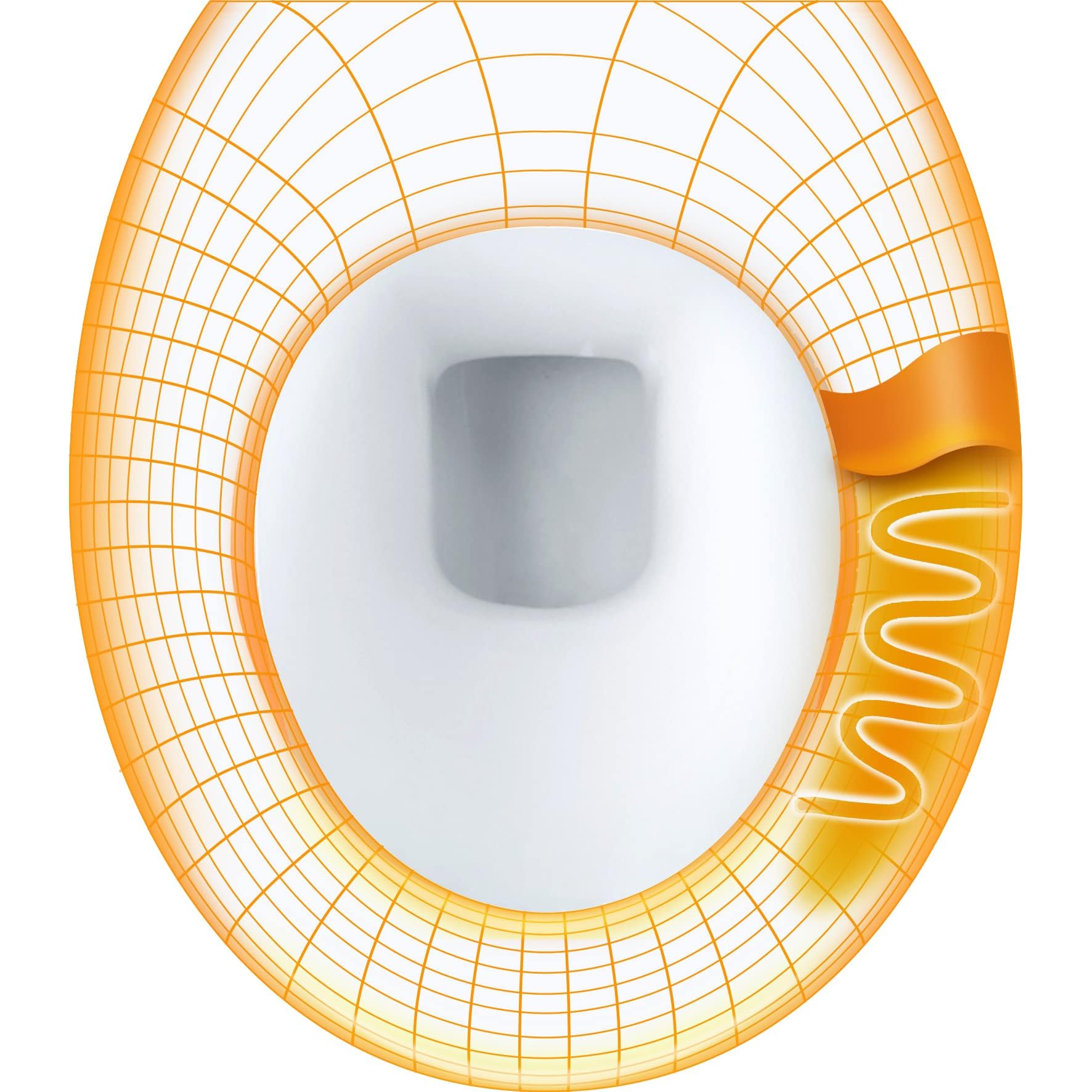 ADOB, beheizter warmer WC Sitz Klobrille Toilettendeckel mit Absenkautomatik, auf Knopfdruck zur Reinigung abnehmbar, beheizbar, 82002