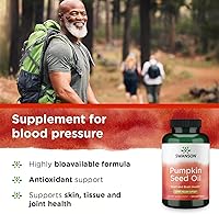 Vista 3 de Swanson, Aceite de semilla de calabaza, 1,000 mg, 100 cápsulas blandas