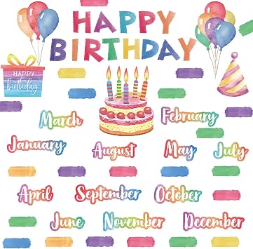 Pajean Happy Birthday Bulletin Board Set
