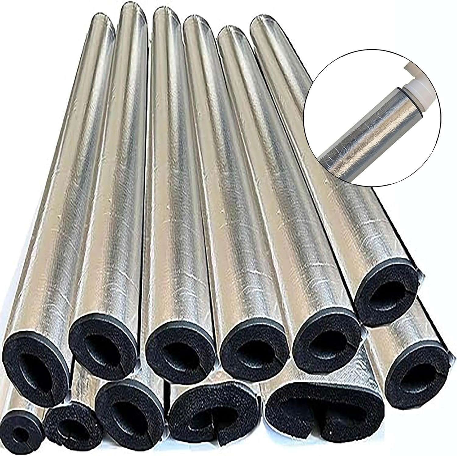 Pipe Insulation Foam Tube 1 Pcs for Outdoor Winter Irrigation