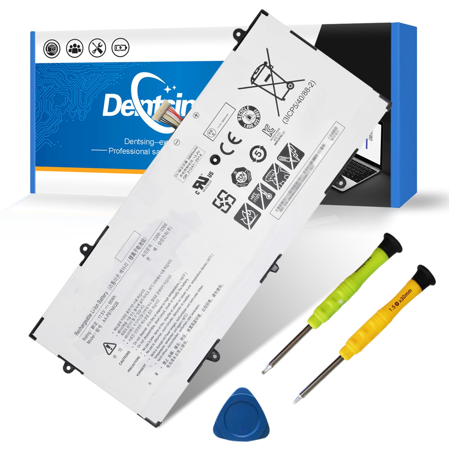 Amazon.com: Dentsing AA-PBTN6QB 11.5V 66Wh Laptop Battery