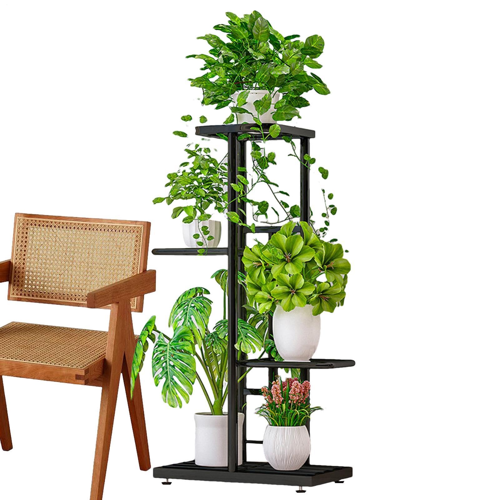 Supporto Portavasi Da Esterno Portavasi da fiori in metallo a 4 livelli da | Portafiori In Metallo Per interni ed esterni, giardino, balcone, , soggiorno, angolo, pavimento
