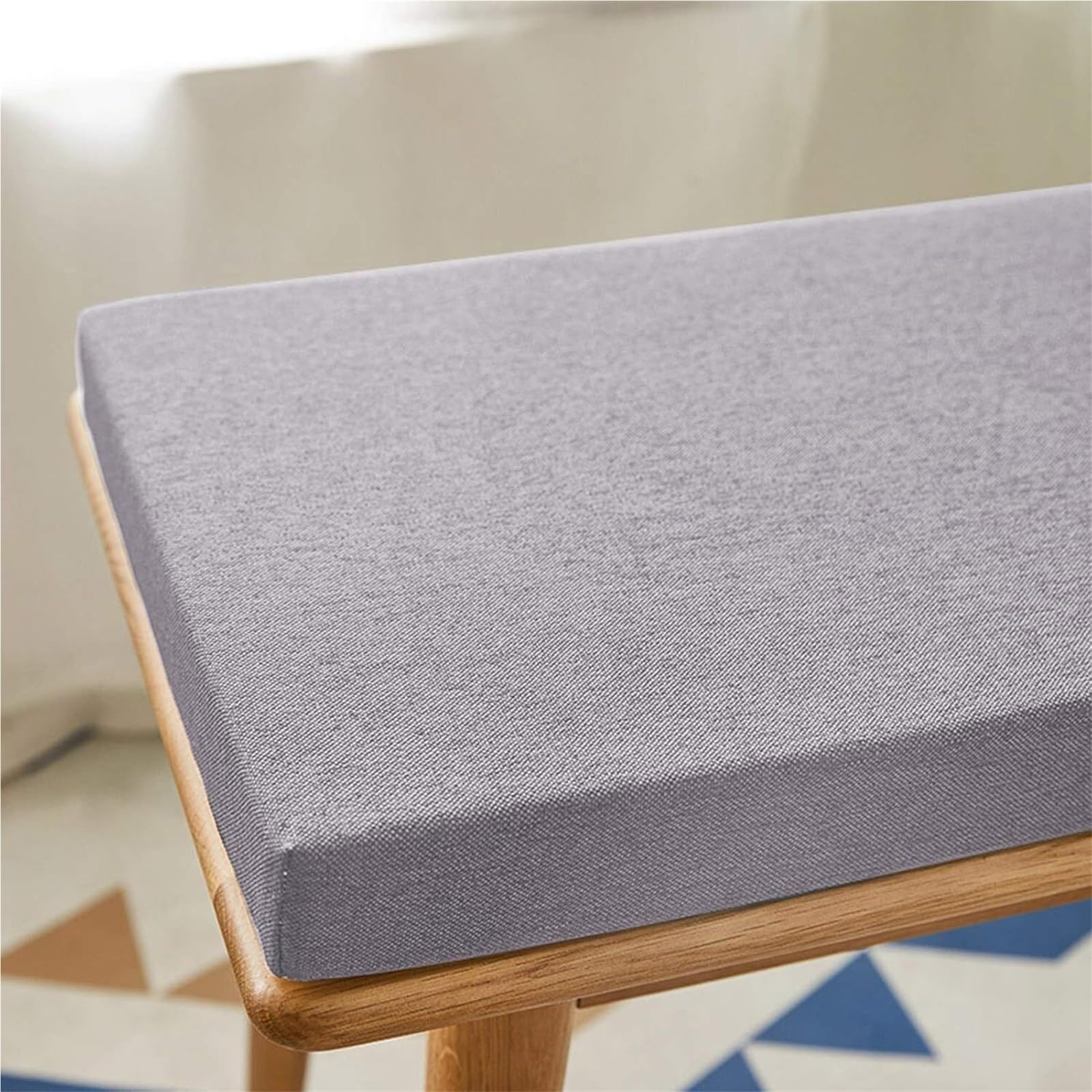 Panca versatile e antiscivolo per uso interno ed esterno, 120 cm, 150 cm, 100 cm, 90 x 40 cm, 35 cm, 30 cm, ideale per baia, patio, sedie lunghe, altalene e portici (D2, 165 x 45 x 5 x 5 cm)