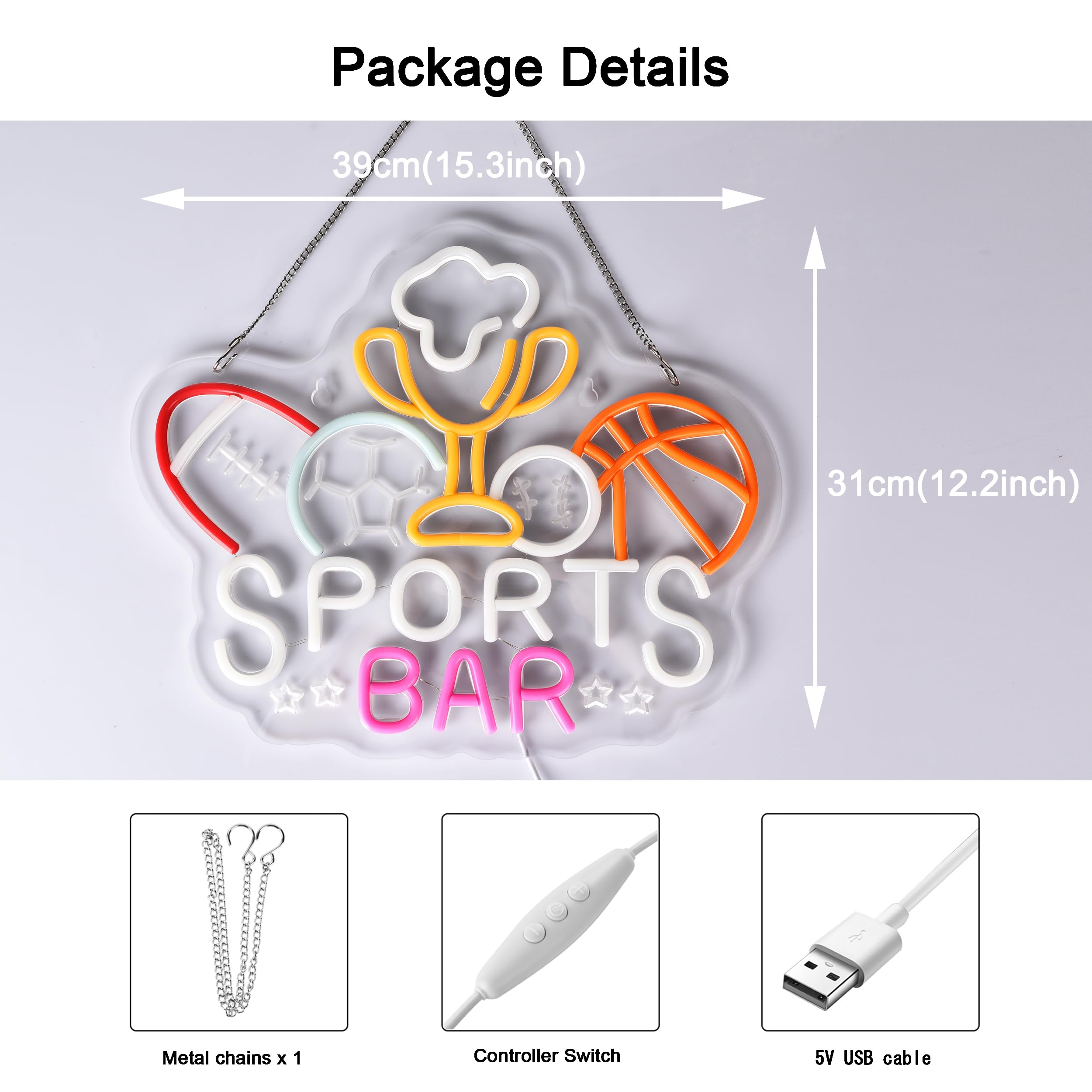 Amazon | JOMOBUTY SPORTS BARネオンサイン 多階段調光可 LED バー