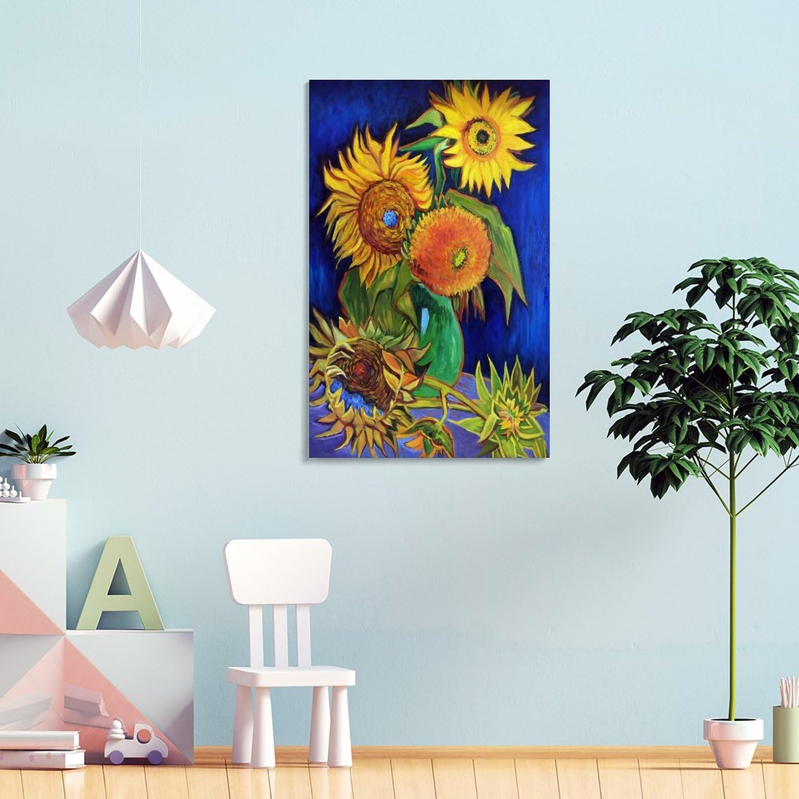 Amazon｜「ひまわり（5本のひまわり）」Vincent Van Goghフィンセント