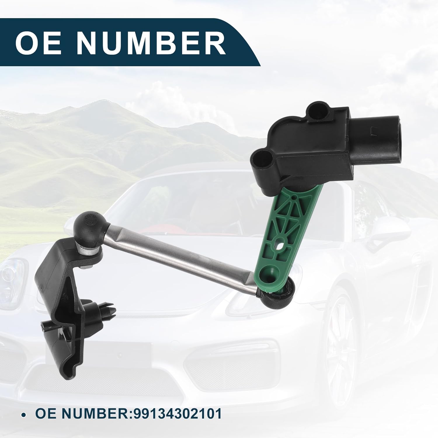 Air Suspension Ride Height Level Sensor for Porsche 718 Boxster 2017-2019 No.99134302101 | Front Left Height Level Sensor 1 Pc