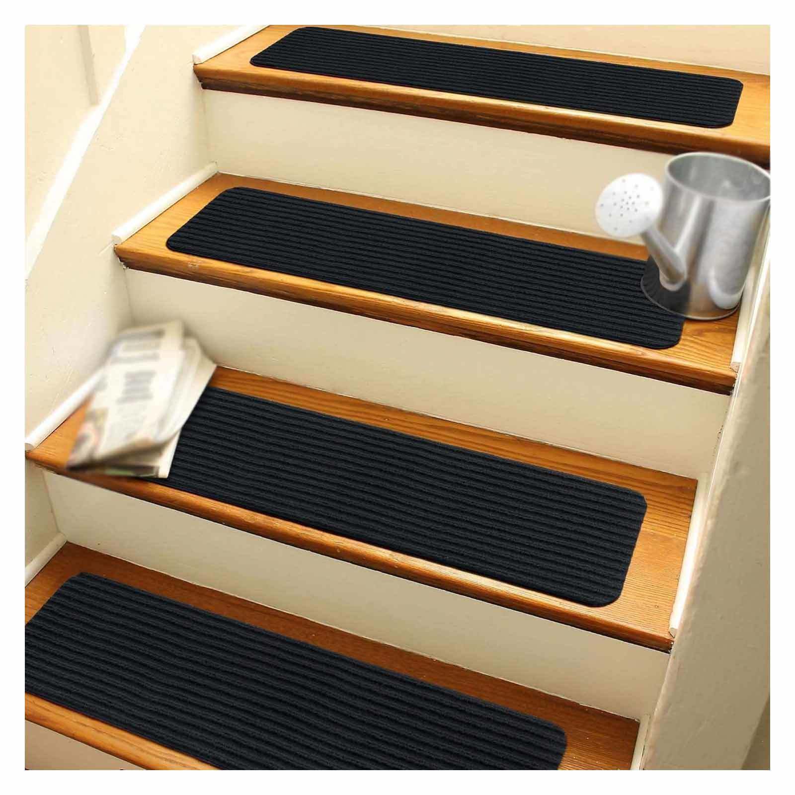 Alfombrillas de baño antideslizantes de 20 x 76 cm para la seguridad de niños en escaleras