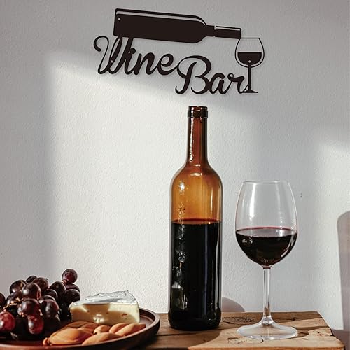 Miniatura 2 de Wine Bar Metal Sign, Wine Bar Sign Wall Decor Art Plaque, Metal Signs For Home, Office, Wine Room Decoration, Gift for Wine-loving Friends