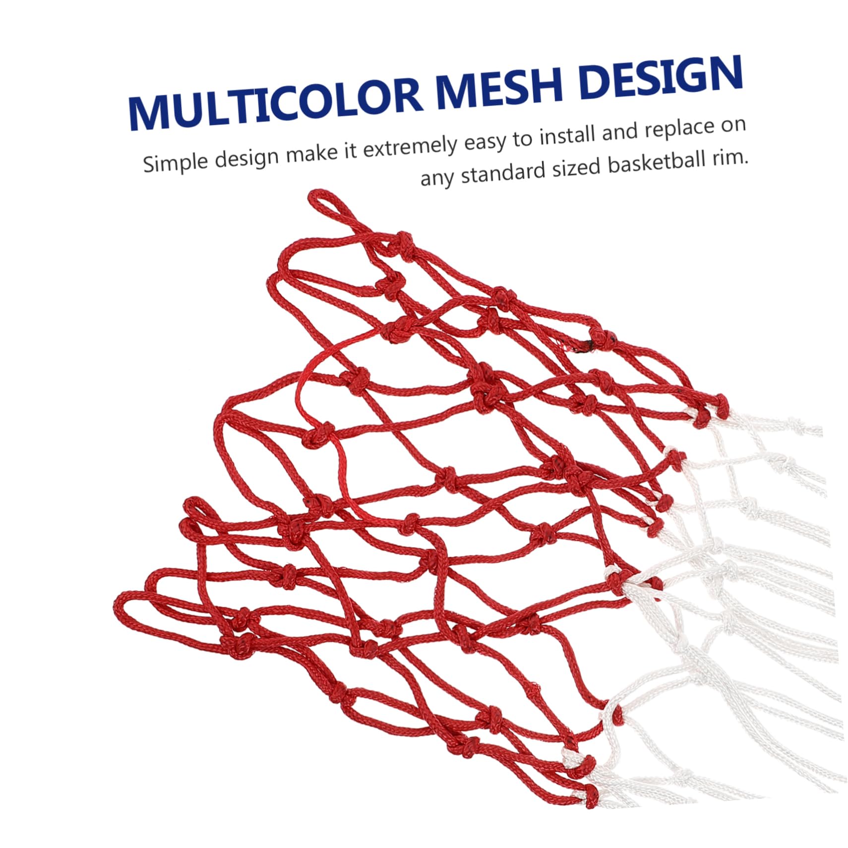 BESPORTBLE Practical Basketball Nets Outdoor Basketball Hoop Net Polyester Mesh for Defense