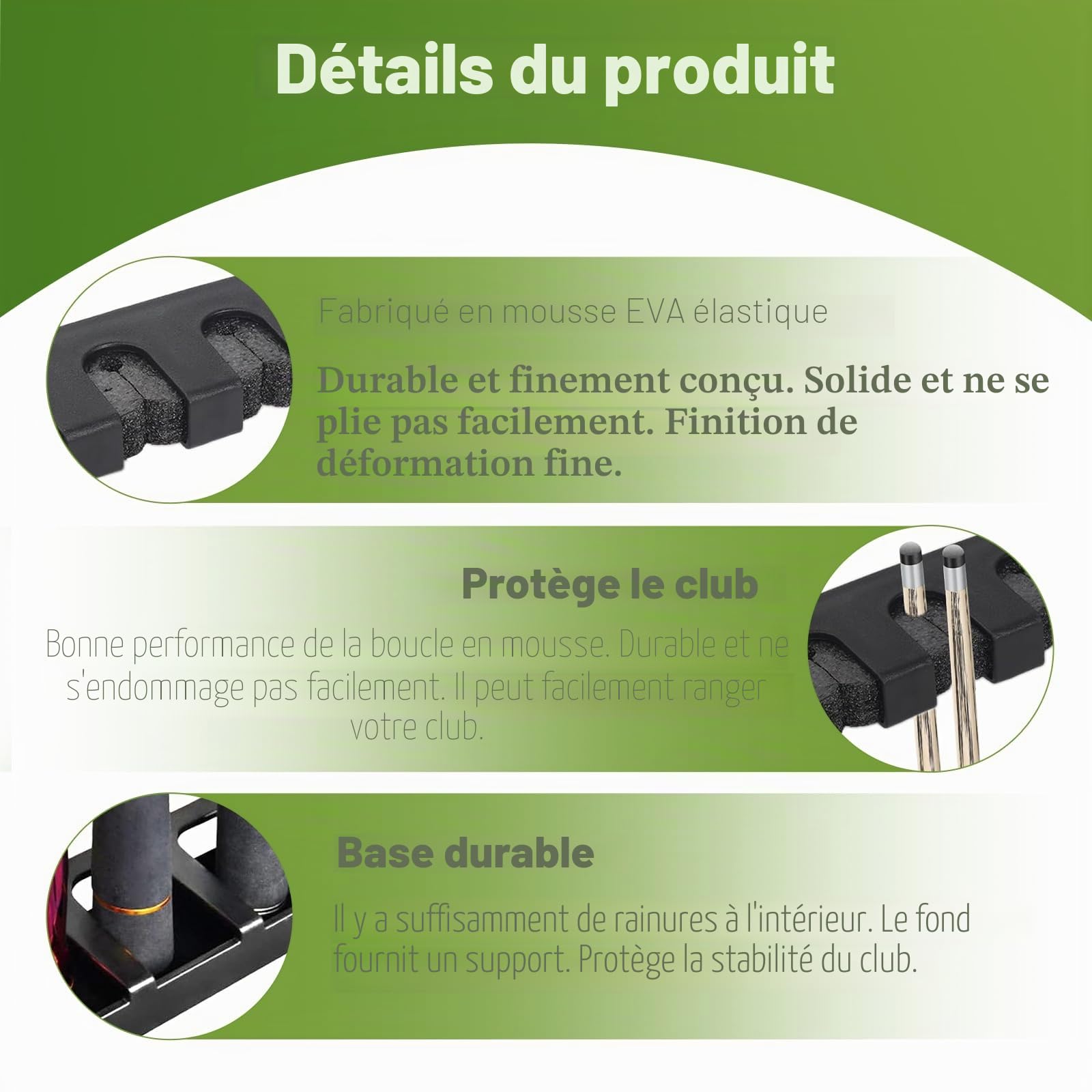 Support Canne à Pêche, Ratelier Mural pour 6 Pôles Porte Canne à Pêche Verticaux, Ratelier Canne avec 6 Housses de Protection pour Club House Salle Familiale Salle de Billard Bar(Noir)