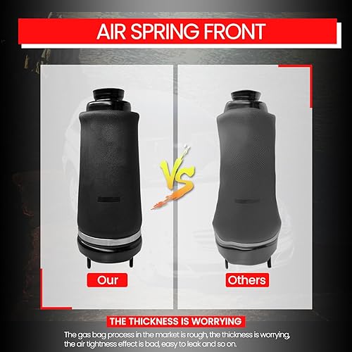 Miniatura 7 de VIGOR El bolso delantero de la suspensión de la amortiguación de aire con resorte compatible con 2006-2013 Mercedes R-Class R320 R350 R500 R63 AMG