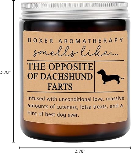 Miniatura 5 de HTDesigns Regalos de perro salchicha  Mamá salchicha  Regalo para perro Wiener  Vela de perro salchicha  Perro salchicha de pelo largo  Perro