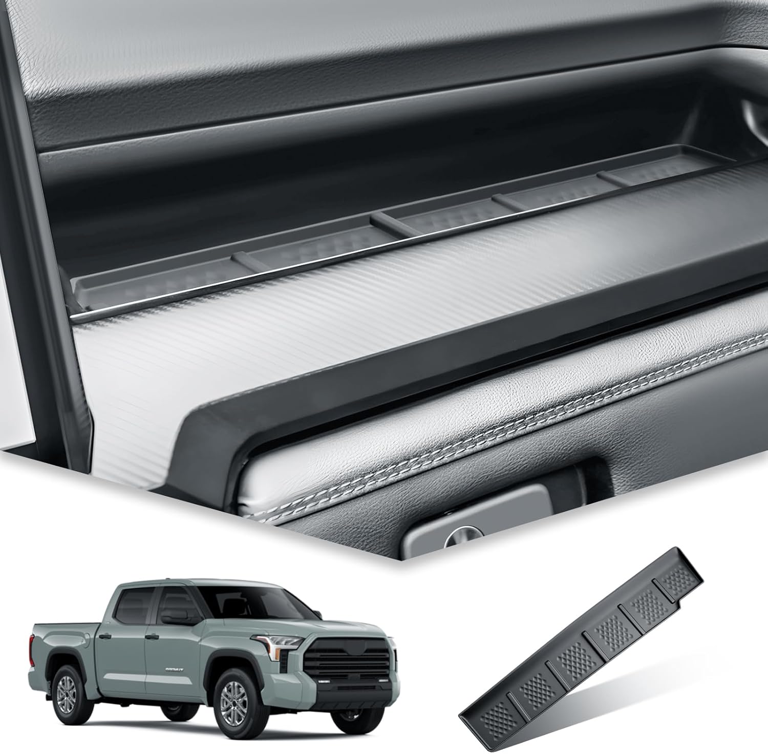 BIBIBO 2025 2026 Tacoma 4Runner Center Console Organizer for 2024-2026 oyota Tacoma/2025 4Runner Console Co-Pilot Organizer Tray 2025 Tacoma/4Runner Console Tray 2025 Tacoma Trucks Accessories