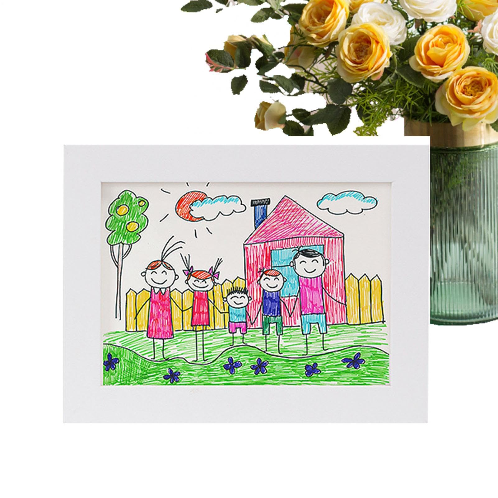 Cadres pour dessins d'enfants pour conserver et exposer les travaux d'école facilement