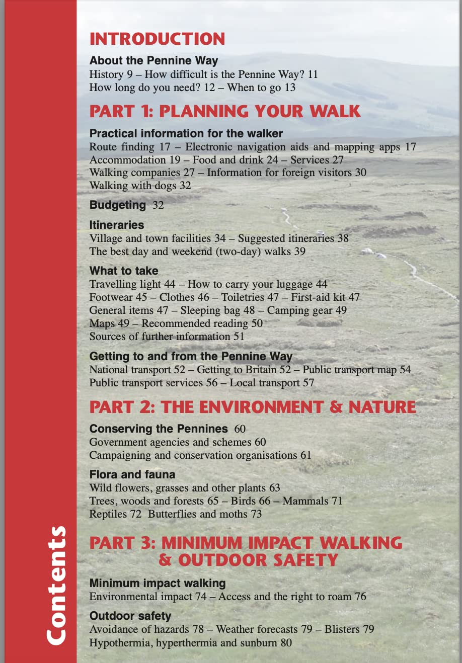 Pennine Way Edale to Kirk Yetholm Trailblazer Guide Planning Places to Stay Eat