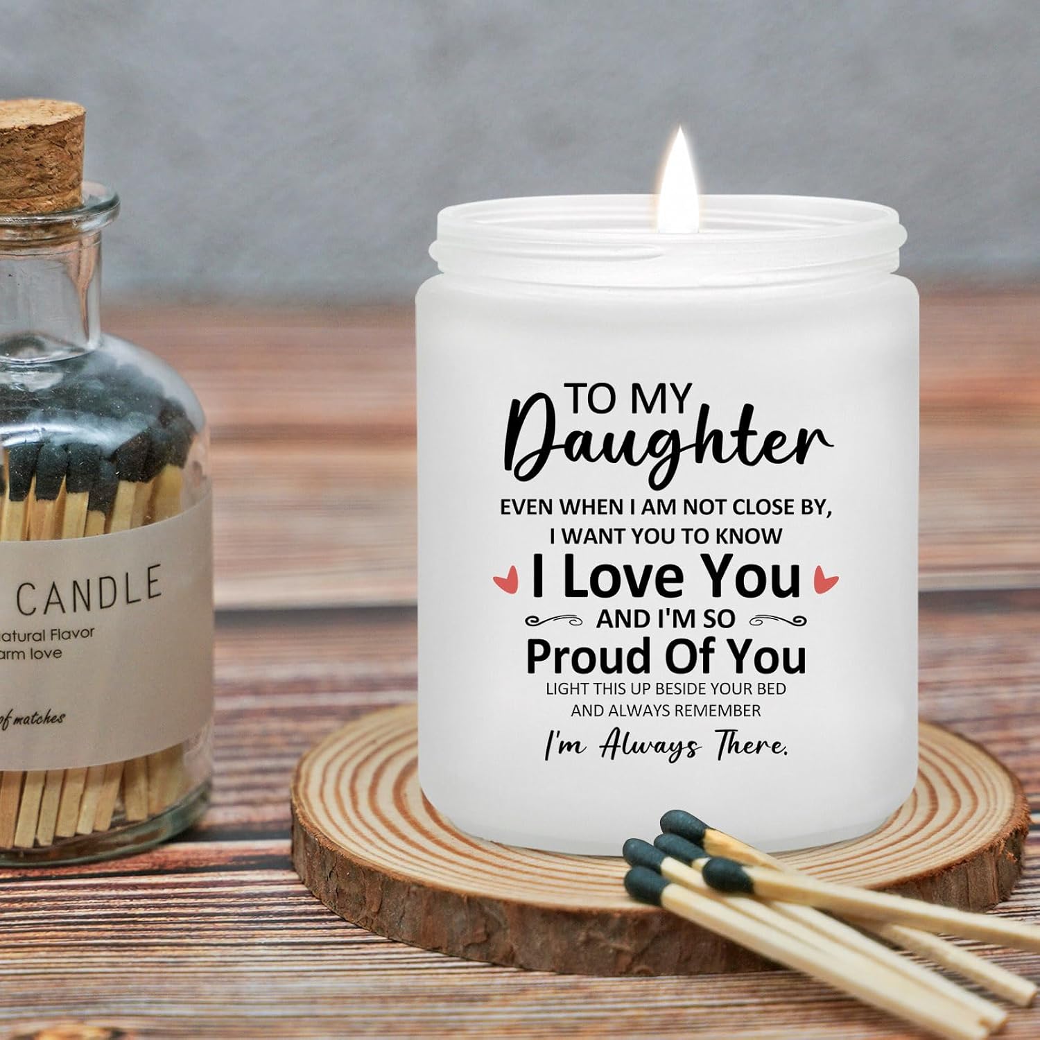 Maybeone Daughter Gifts from Mom Dad - Christmas Valentines Day Mothers Day Birthday Gifts for Daughters -7 Oz Lavender Scented Candle - Image 7