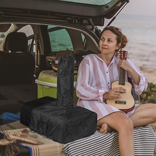 Miniatura 6 de EDOSTORY Horno de Pizza de 12 Pulgadas para Exterior a Gas y Leña Multi-Combustible, Quemador de Gas, Bandeja de Madera, Portátil, Parrilla