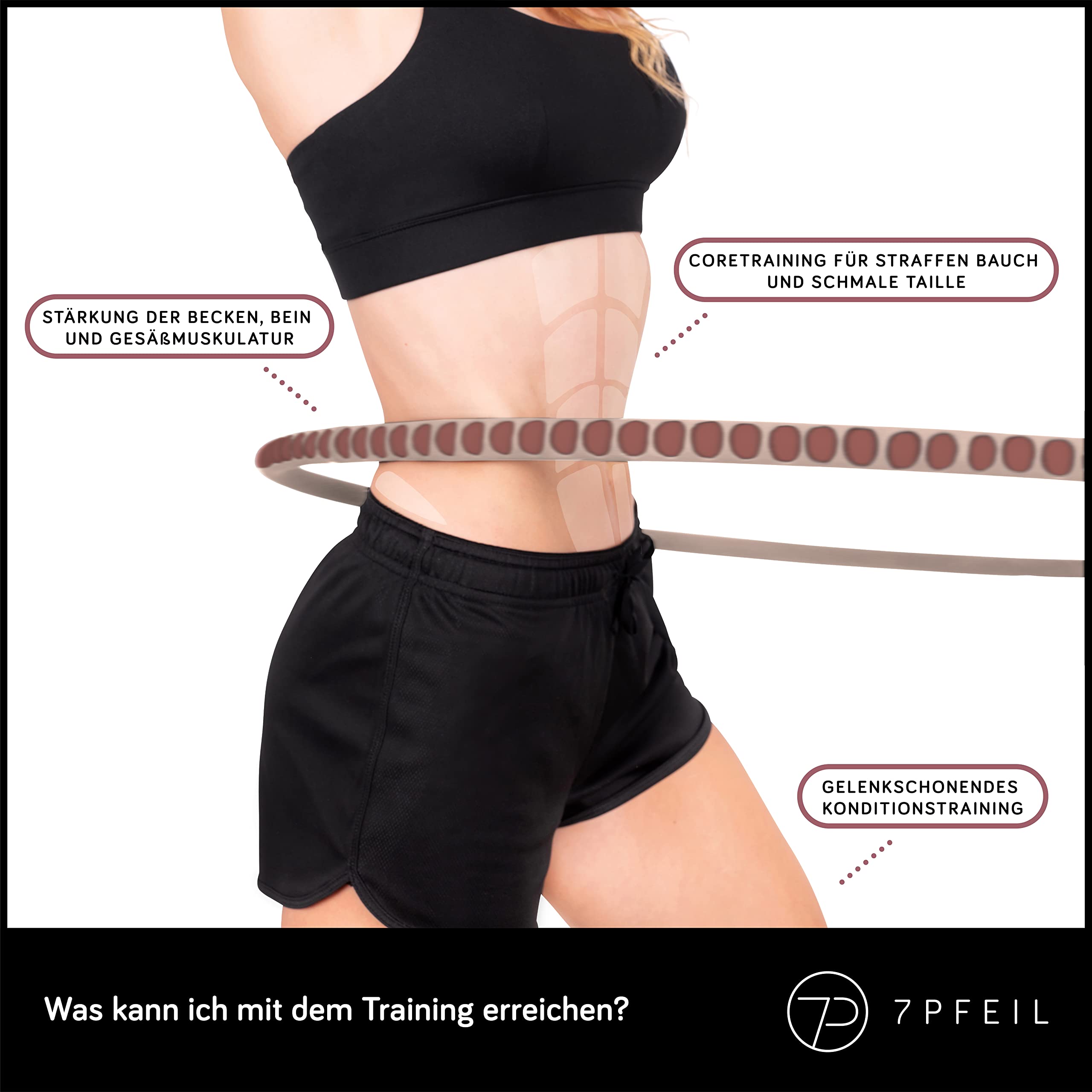 Hula Hoop - Hula Hoop Reifen Erwachsene - Hochwertiger Hula Hoop aus stabilem Edelstahl und rutschfestem Schaumstoff - 1,6 kg - inkl. Tragetasche