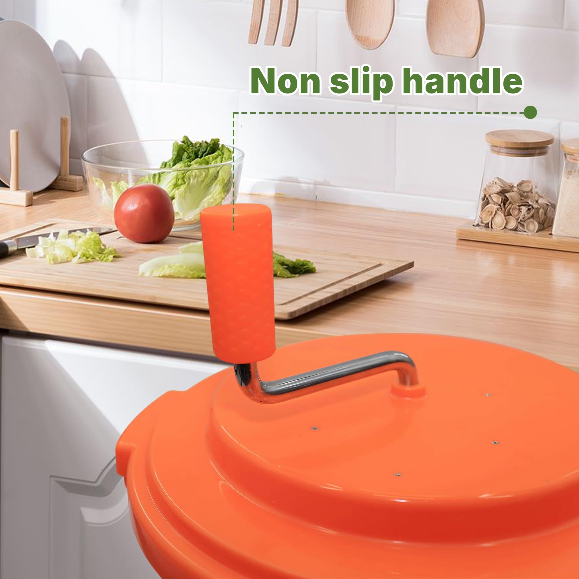 Hakka Salatschleuder, 20 l, Salatschleuder, große Salatschleuder, Gemüsetrockner