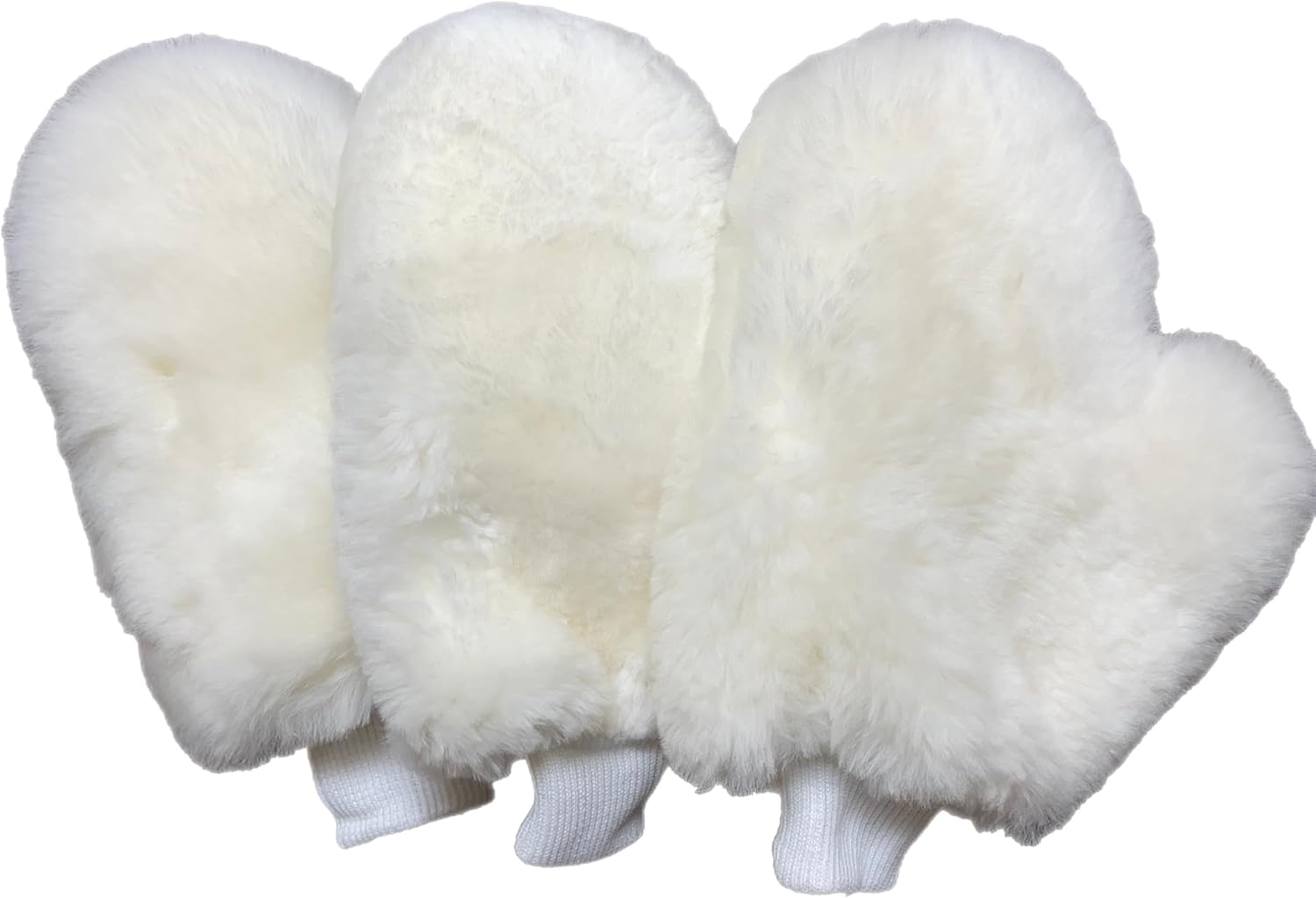 Tru Lamb Natural Lambskin Wool Car Wash Mitt Large