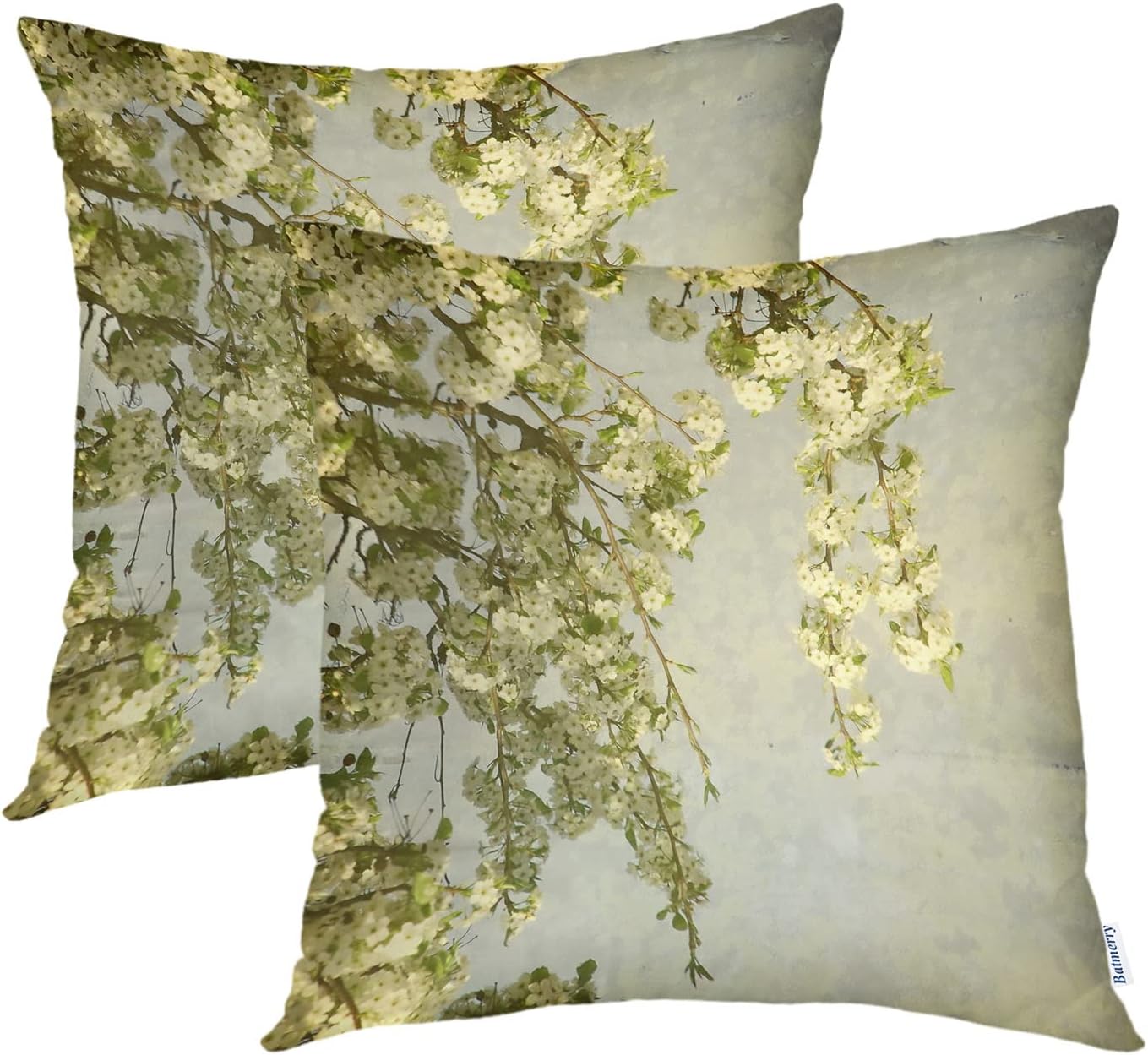 Batmerry Textured Country Decorative Pillow Covers, 20 x 20