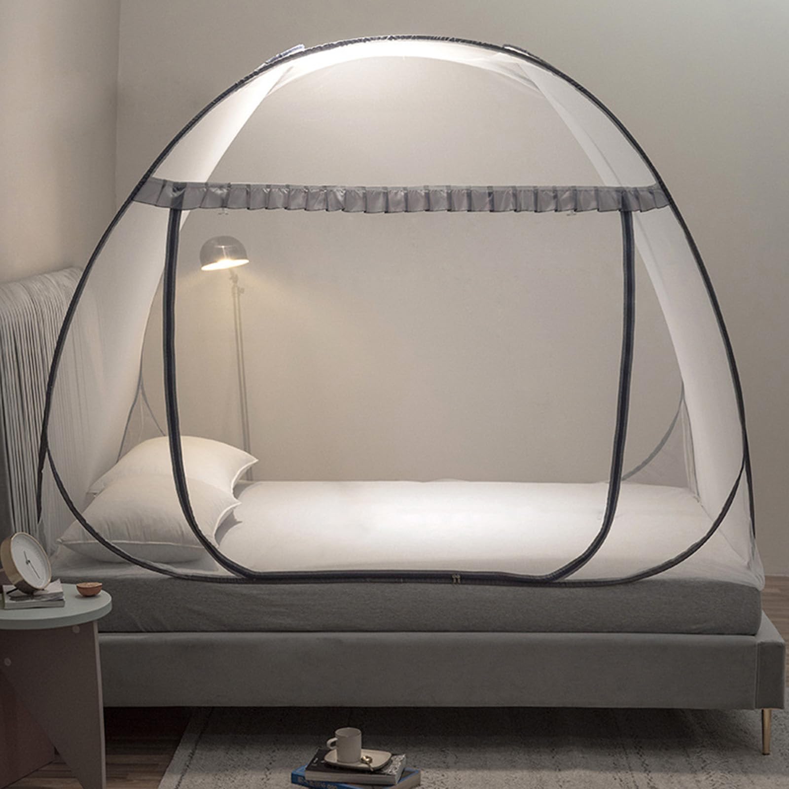 Universal Mosquitera, Mosquito Net PortáTil, Mosquitera para Cama, para El Viajes O De Camping,B,180x200cm