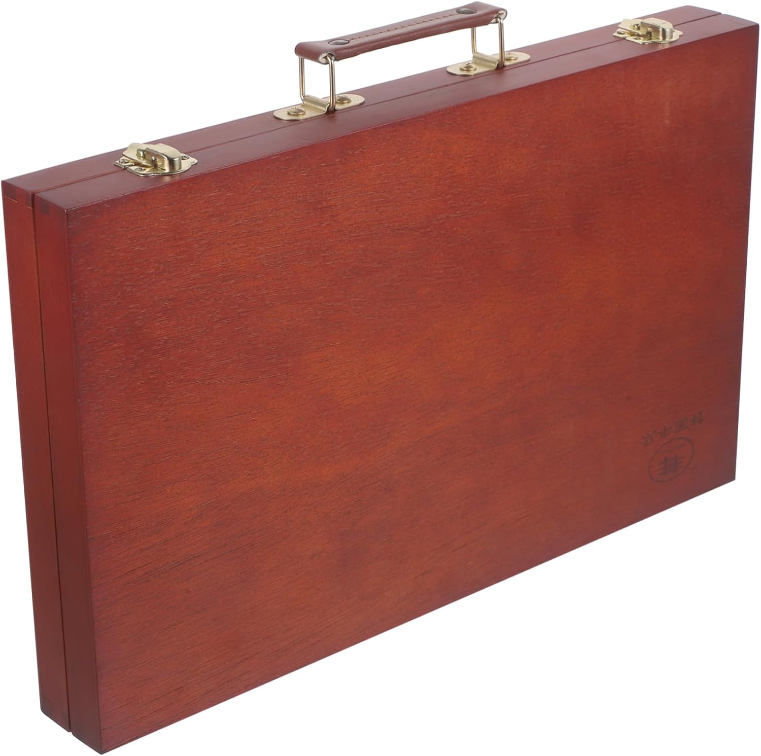 HOODANCOS Art Supplies Storage Organizer Wooden Pencil Box Paint Box Handle Easy to Carry