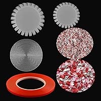 Vista 11 de Paquete de 10 fundas planas para coctelera para hacer tarjetas, 3 x 8 pulgadas, cubiertas planas delgadas para coctelera de plástico transparente