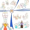 Juguete de construcción tipo paja 600 piezas STEM, bloques de tubos de plástico entrelazados, kit educativo para niños de 3 a 7 años, regalo preescolar STEM con caja de almacenamiento 3
