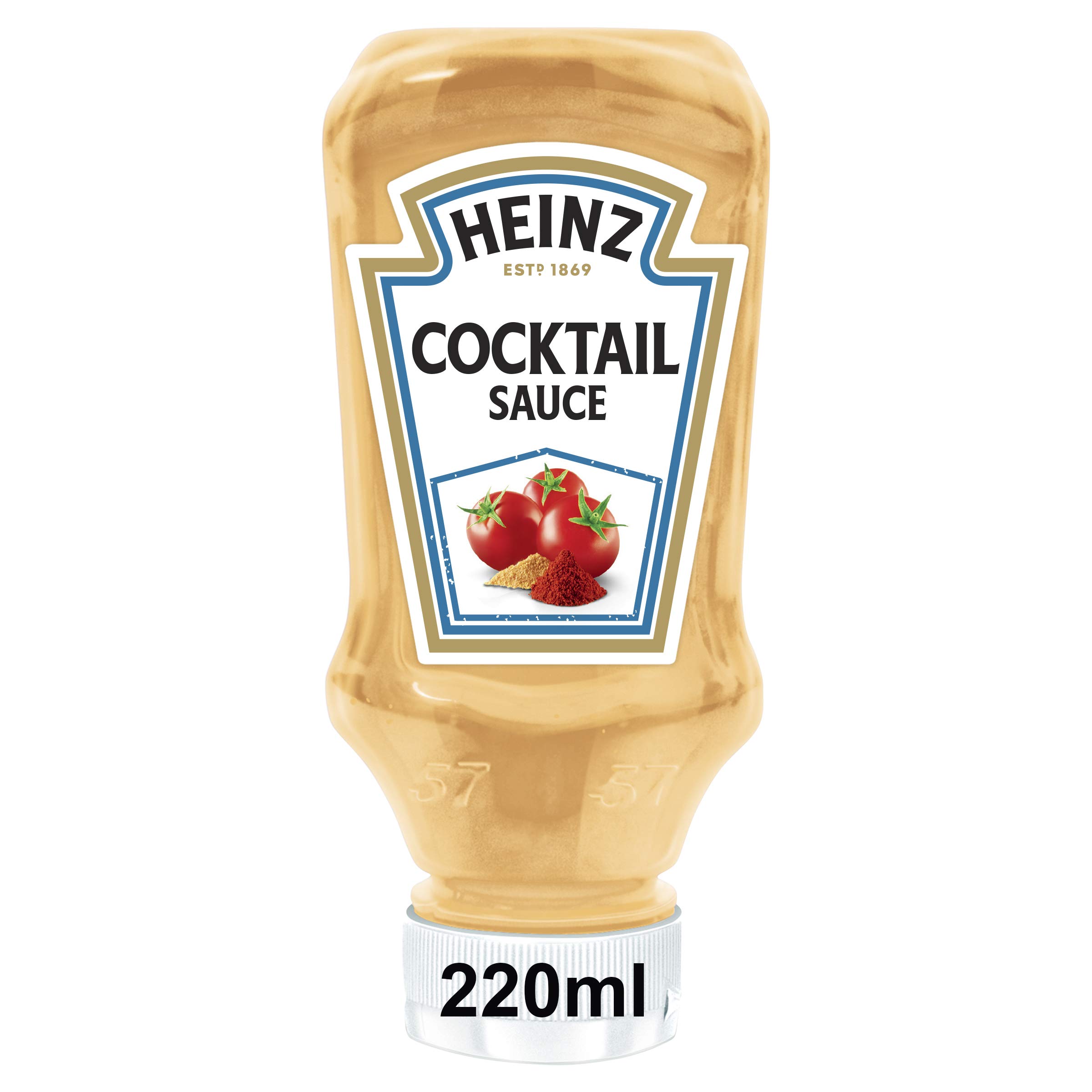 Heinz French Style Cocktail Sauce – Cremig-fruchtige Sauce in Kopfsteherflasche – 8 x 220 ml