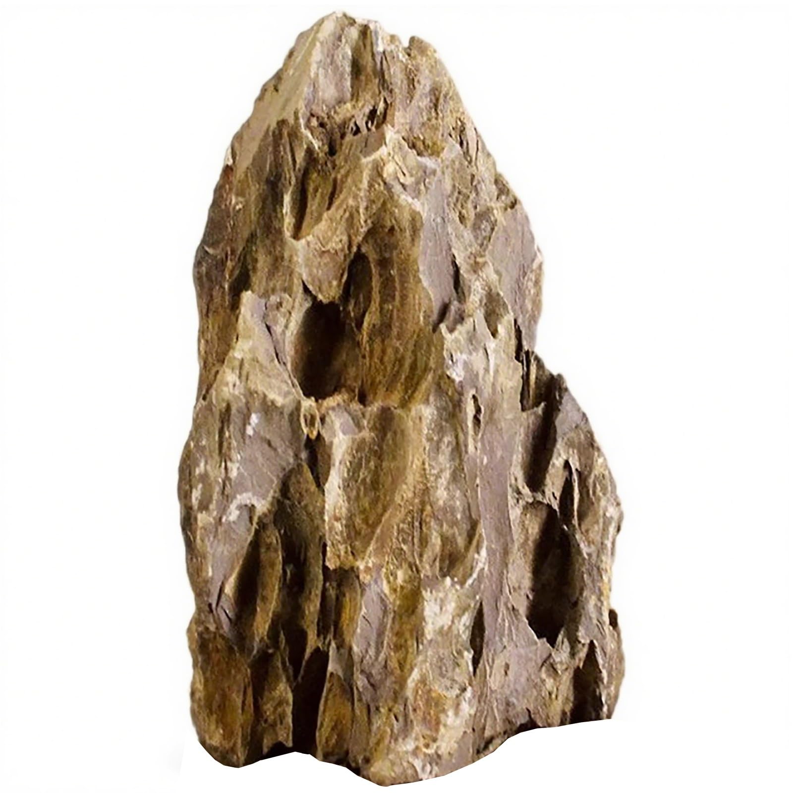 Roca porosa falsa, paisaje decorativo de acuario con base de corte plano, para pecera, terrario, bonsái y paisajismo acuático