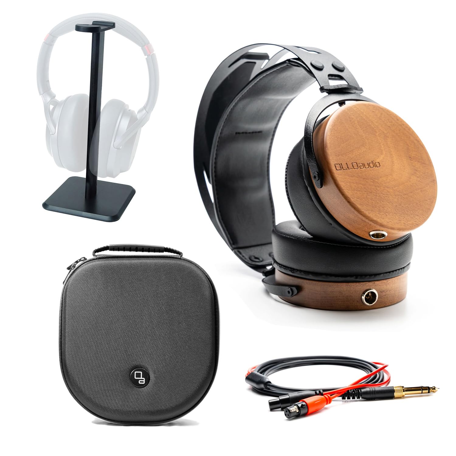 OLLOAUDIO R1 1.0 geschlossener Kopfhörer mit keepdrum Tisch-Stativ