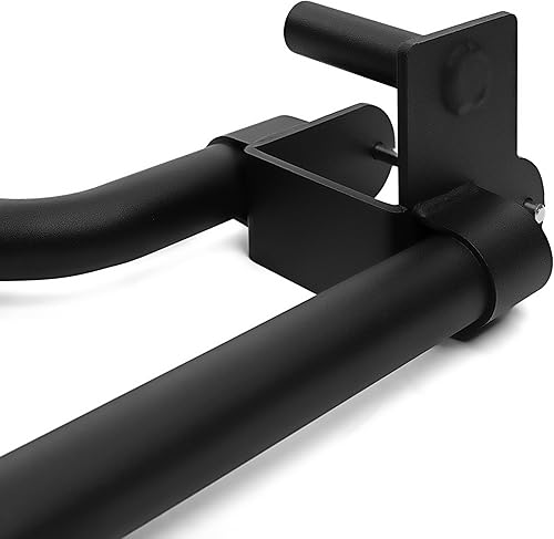Miniatura 7 de AmStaff Fitness Dip Bar Attachment for Squat & Power Rack – Compatible for 2x2" - 2.5x2.5" - 3x3" Inches Tube with 1-Inch Hole Racks – (Pair)