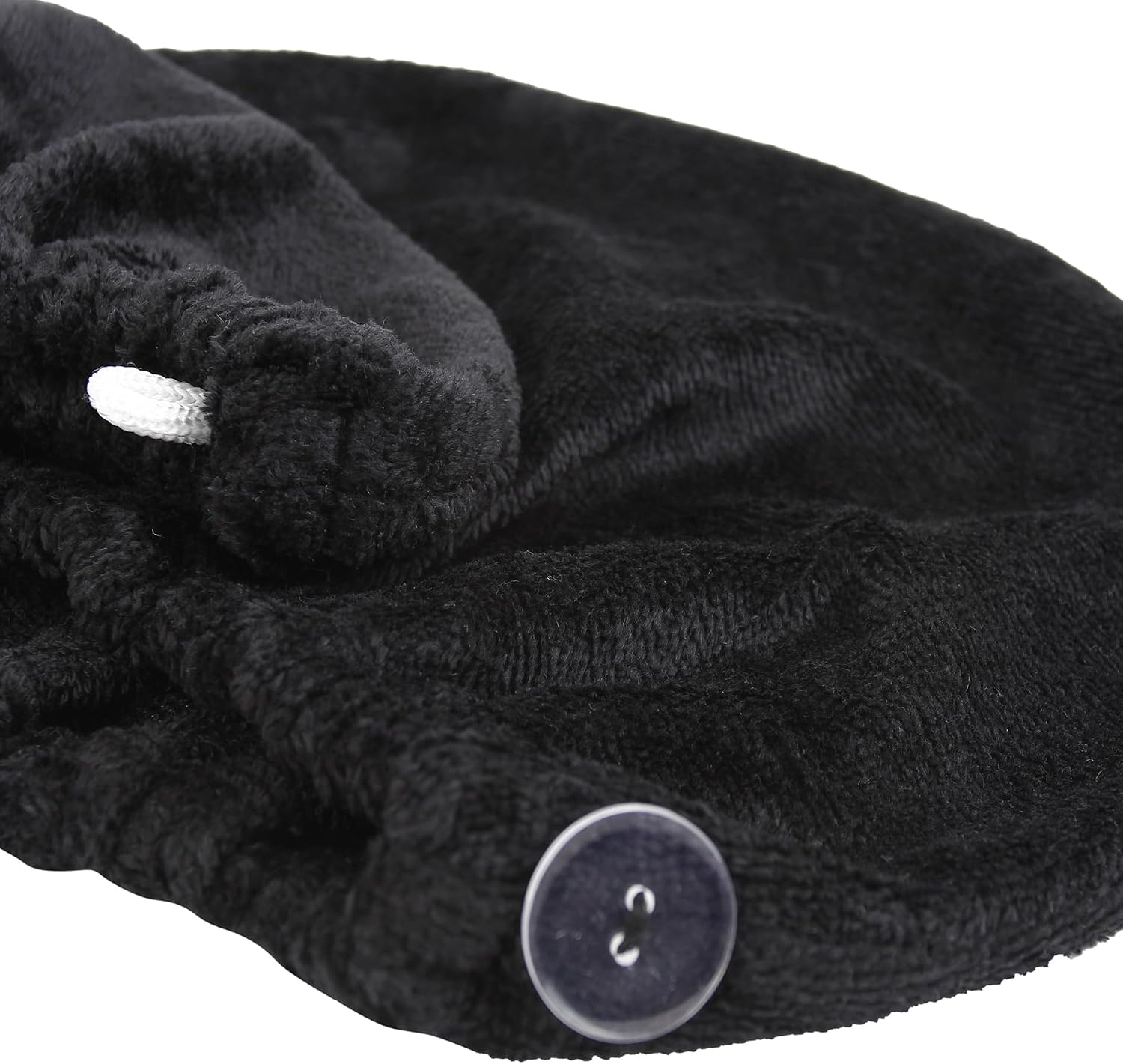 Super Absorbent Quick Dry Spa Bath Wrap Shower Skirt and Hair Drying Turban - 2pc Set (One-Size, Black)