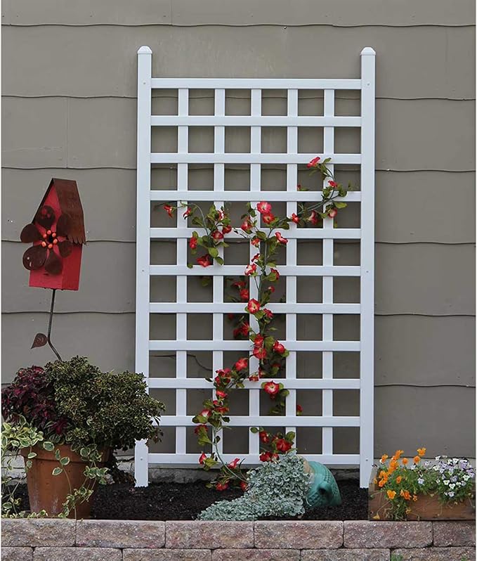 DuraTrel 11160 Country Garden Trellis Trellis White Patio, Lawn & Garden