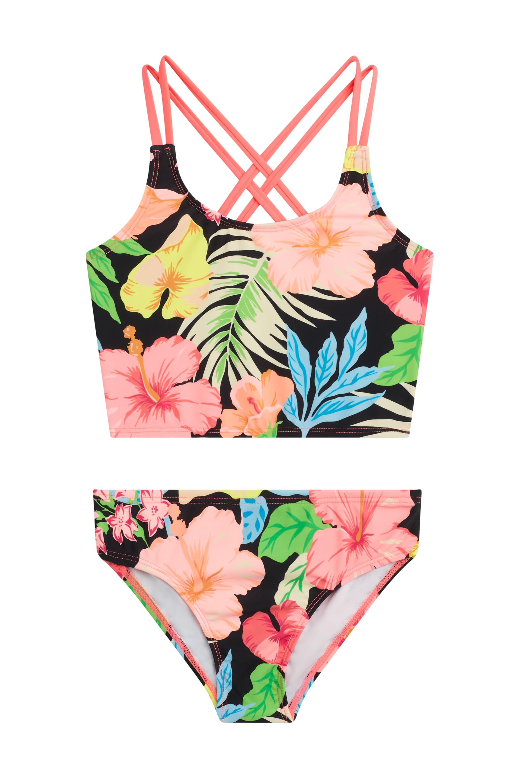 Kanu Surf Girls Waverly UPF 50 Beach Sport Criss-Cross Tankini