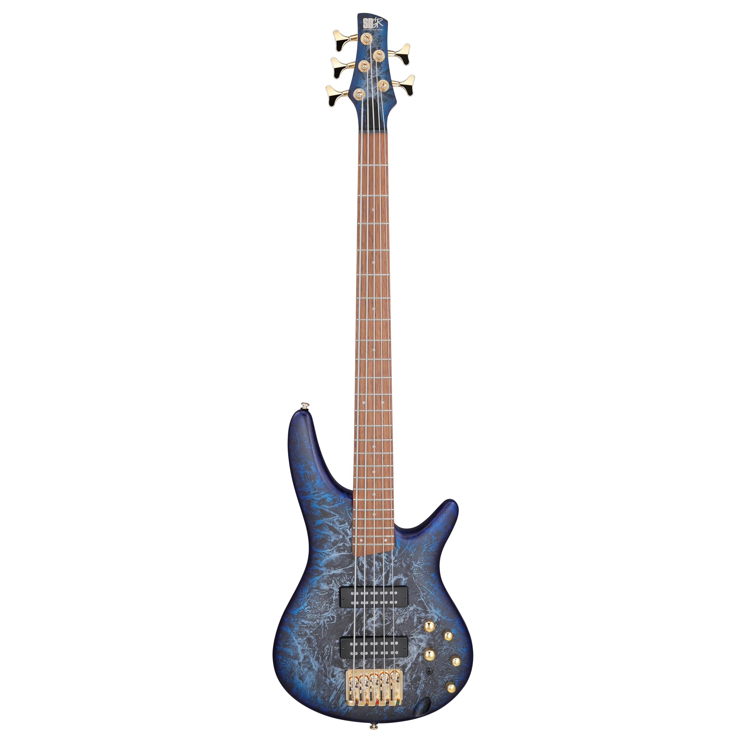 Amazon.com: Ibanez SR305EDX 5-string Bass Guitar - Cosmic Blue